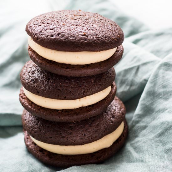 Bailey's Chocolate Whoopie Pies - Recipe photo by If You Give A Blonde A Kitchen