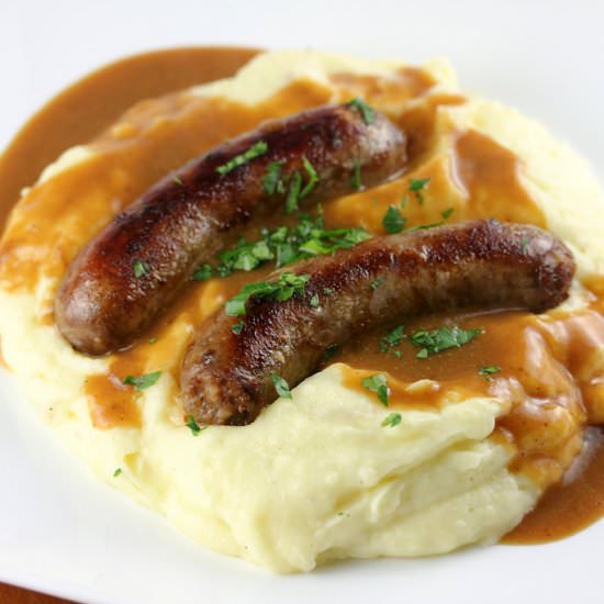 Bangers and Mash - Recipe photo by Bobby