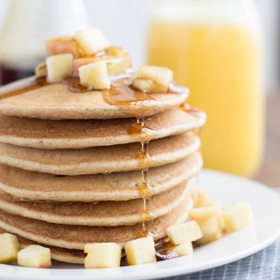 Whole Wheat Apple Pancakes - Recipe photo by JennMeyering