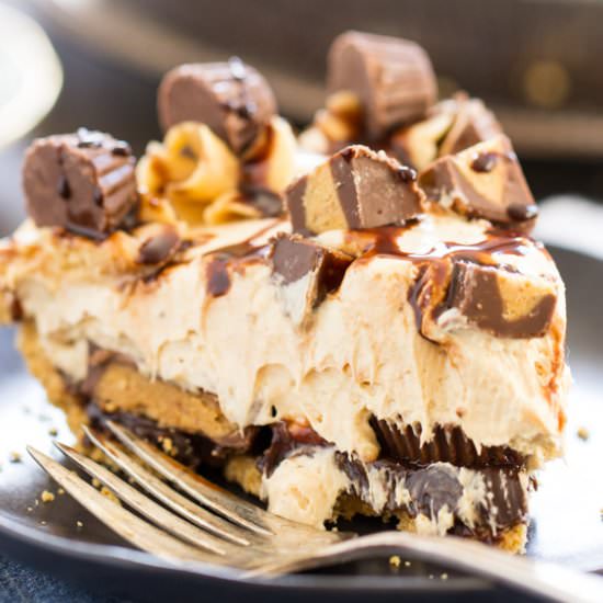Reese's Cup Peanut Butter Pie - Recipe photo by thegoldlininggirl