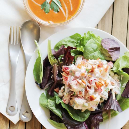 Creamy Lobster Salad - Recipe photo by gutsyglutenfreegal
