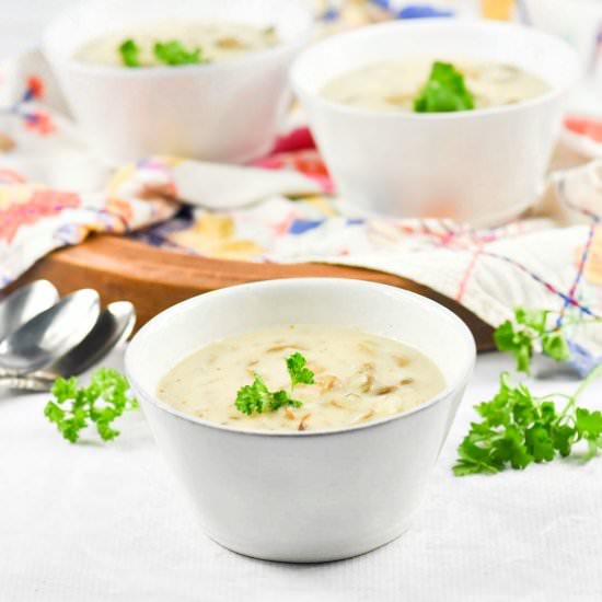 Homemade Cream of Mushroom Soup - Recipe photo by culturedpalate