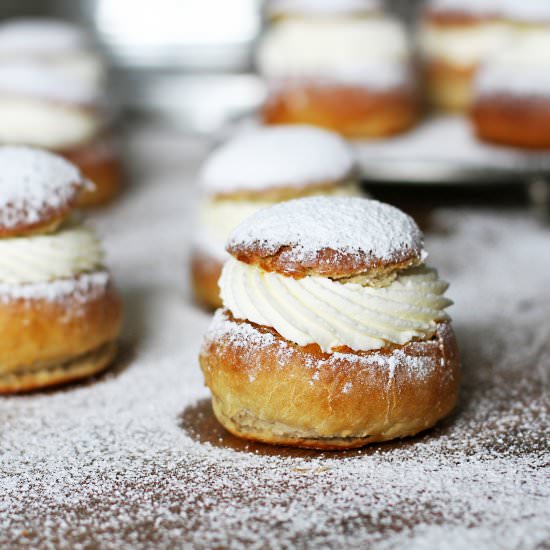 Semlor – Swedish Almond Buns - Recipe photo by citycupcakes