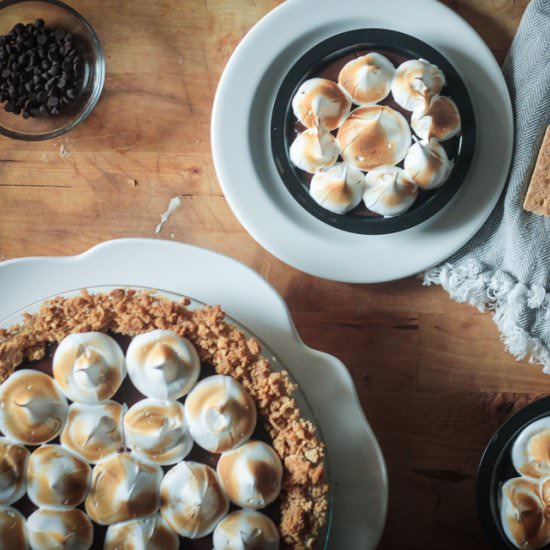S'mores Pie - Recipe photo by DomesticBatchAsh