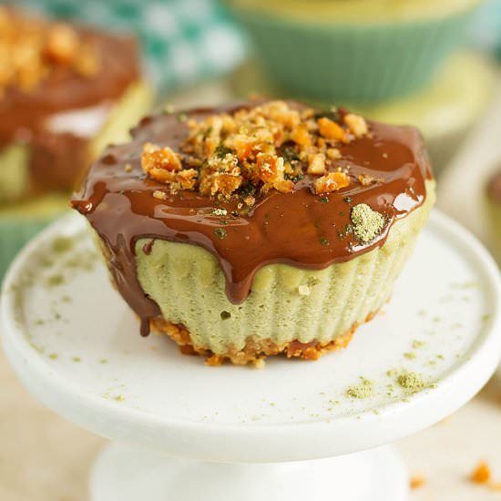 Mini Matcha Cheesecake - Recipe photo by ilonaspassion