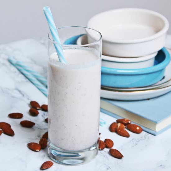 Homemade Almond Milk - Recipe photo by AlwaysHungryVegan
