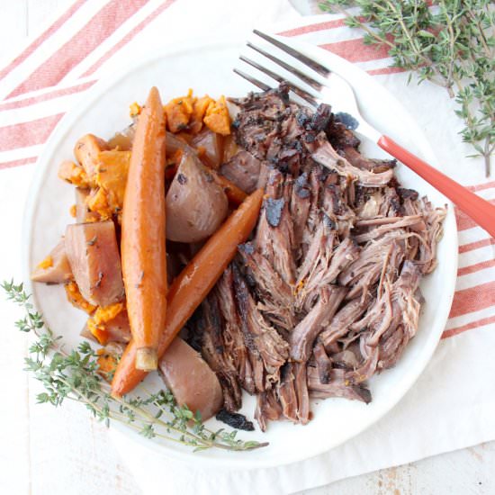 Garlic Herb Slow Cooker Pot Roast - Recipe photo by Whitney Bond