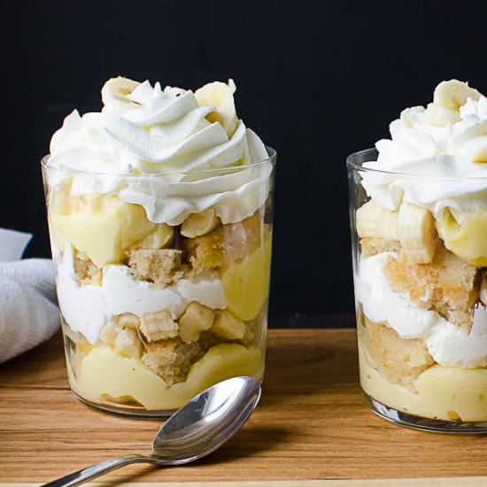 Banana Cream Rum Parfaits - Recipe photo by garlic and zest