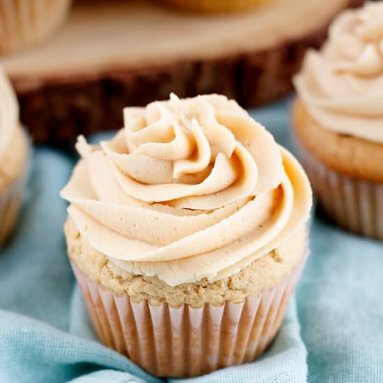 Peanut Butter Cupcakes - Recipe photo by JennMeyering