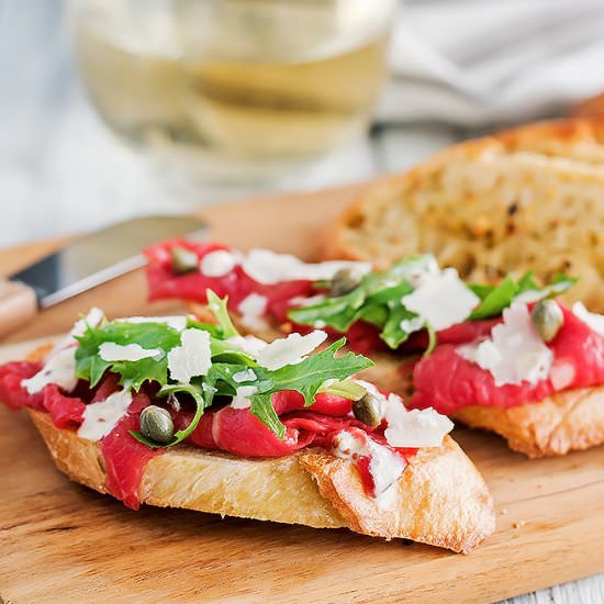 Beef Carpaccio & Horseradish Sauce - Recipe photo by Cooks With Cocktails