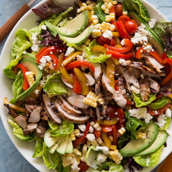 Avocado + Chicken Fajita Cobb - Recipe photo by gdalkin