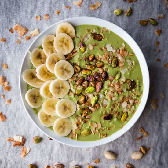 Broccoli Pistachio Soup - Recipe photo by megiswell
