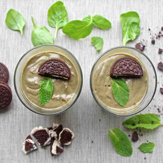 Vegan Mint Chocolate Shake - Recipe photo by abiteofinspiration