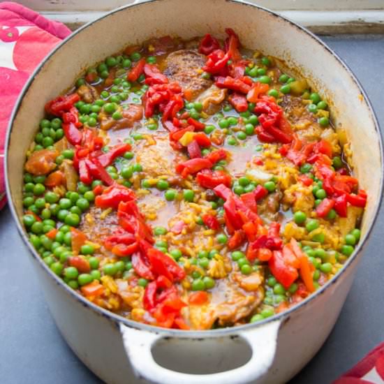 Arroz Con Pollo: Chicken Casserole - Recipe photo by panning the globe