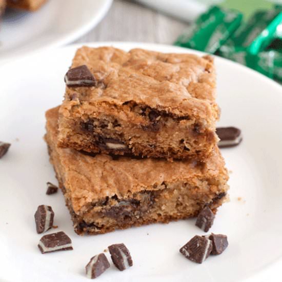 Soft Batch Andes Mint Cookie Bars - Recipe photo by foodlovinfamily