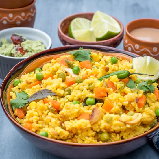 Foxtail Millet (Thinai Arisi) Upma - Recipe photo by Herbivore Cucina