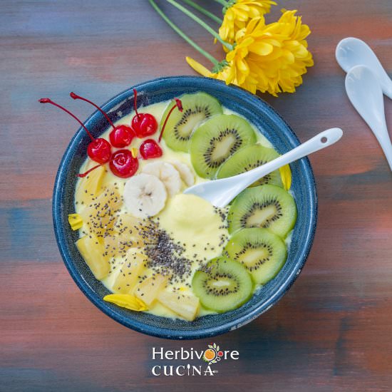 Pina Colada Smoothie Bowl - Recipe photo by Herbivore Cucina