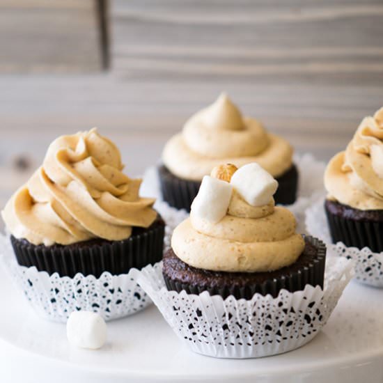 Fluffernutter Cupcakes - Recipe photo by hungerthirstplay