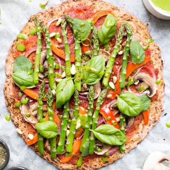 Cauliflower Pizza Crust - Recipe photo by AnnaBanana