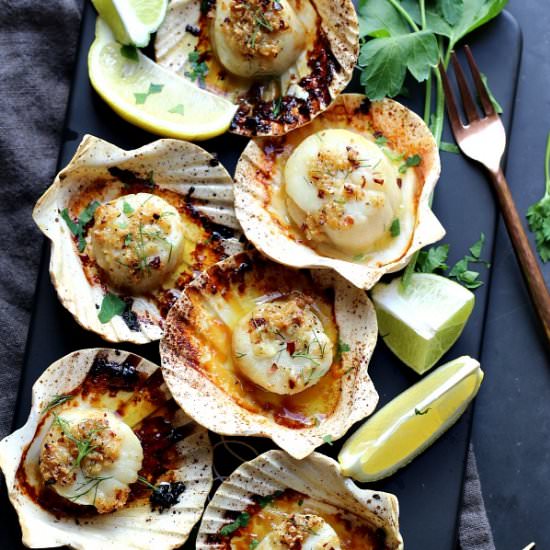 Baked Sea Scallops - Recipe photo by Garden in the kitchen
