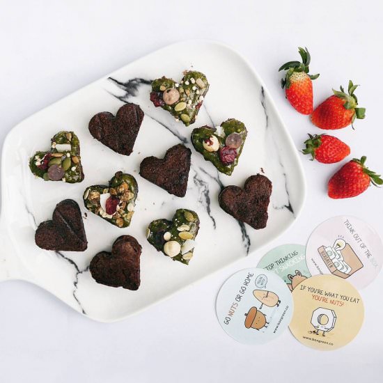 Matcha PB Heart Brownies ! - Recipe photo by yellowfingers
