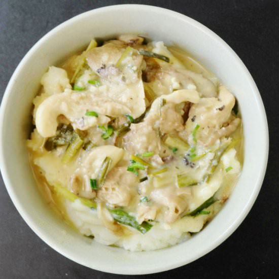 Creamy Garlic Oyster Mushrooms - Recipe photo by biohackers recipes