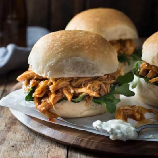 Shredded Chicken in Buffalo Sauce - Recipe photo by SpendWithPennies