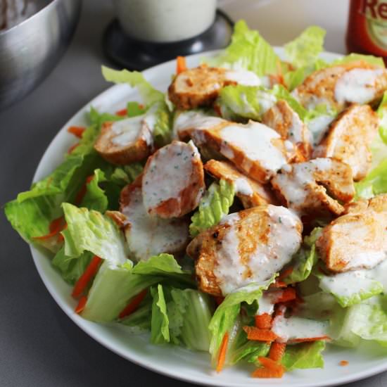 Buffalo Chicken Salad - Recipe photo by Our Happy Mess