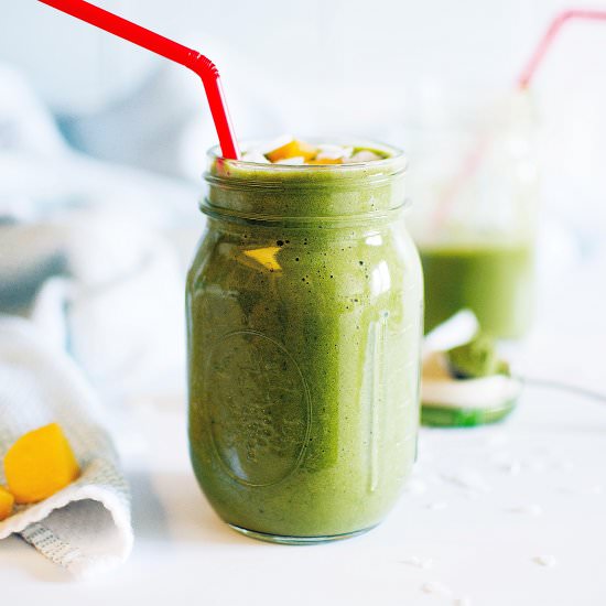 Mango Matcha Green Smoothie - Recipe photo by kjandcompany