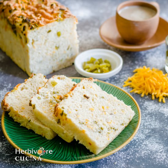 Jalapeño and Cheddar Bread - Recipe photo by Herbivore Cucina