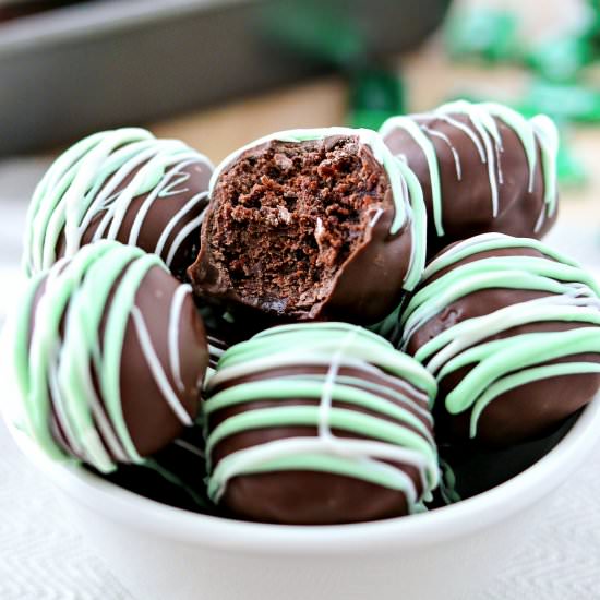 Mint Brownie Truffles - Recipe photo by certifiedpastryaficionado