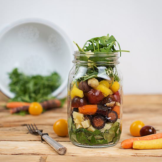 Vegetable cheese salad - Recipe photo by cookingcatrin