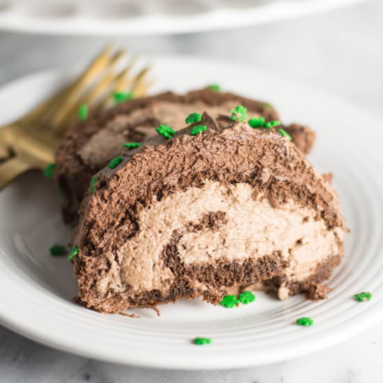 Irish Coffee Chocolate Cake Roll - Recipe photo by theitsybitsykitchen