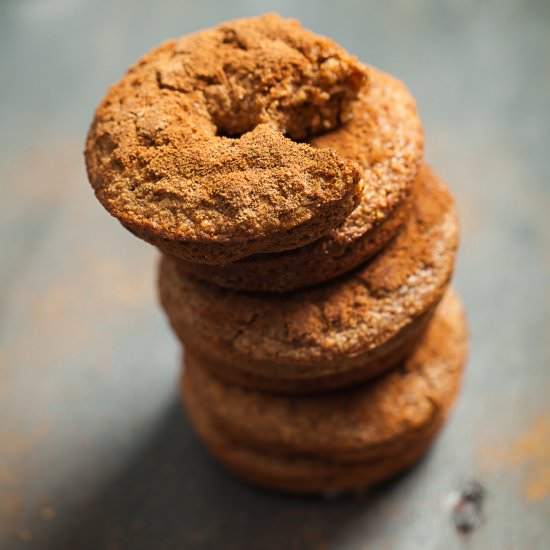 Gluten-Free Baked Cinnamon Doughnut - Recipe photo by Mychefsapron