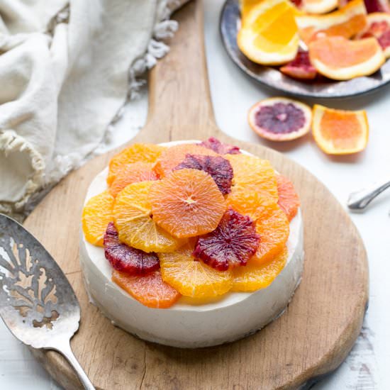 Lemon Cheesecake with Citrus - Recipe photo by bakerita