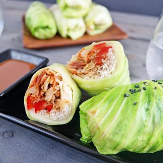 Cabbage Spring Rolls - Recipe photo by Plateofplants