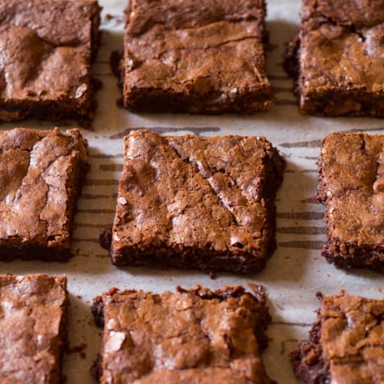 Chewy Fudgy Cocoa Brownies - Recipe photo by ikneadtoeat