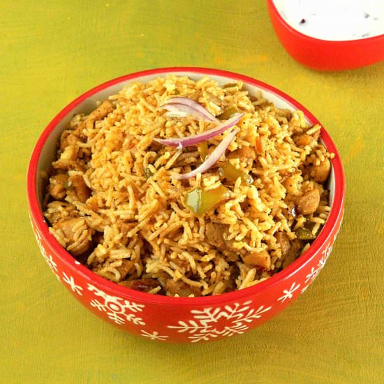 Spicy Garlic Chicken Fried Rice - Recipe photo by Nitha Kitchen