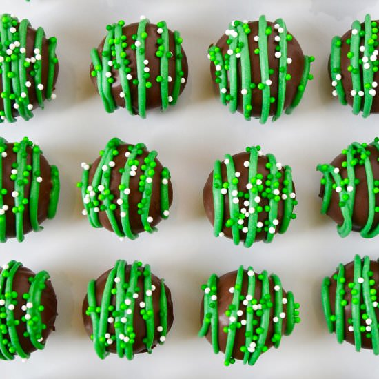 Thin Mint Cookie Truffles - Recipe photo by justataste