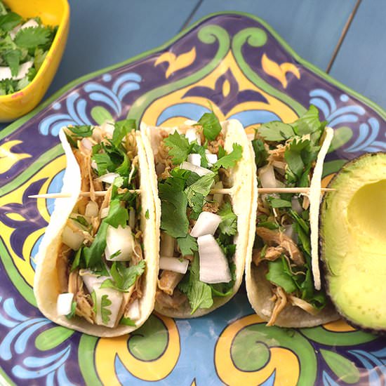 Slow-Cooker Chicken Street Tacos - Recipe photo by dana@todayimight