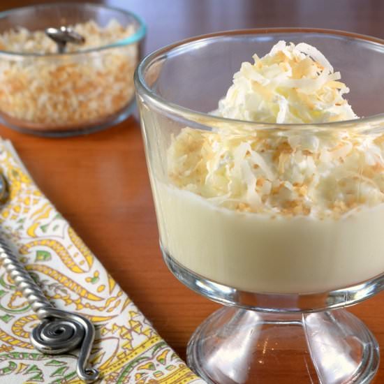 Coconut Pudding - Recipe photo by For the Love of Cooking