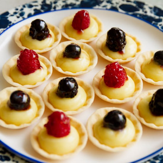 Very Berry Lemon Tarts - Recipe photo by The Sweet Nerd