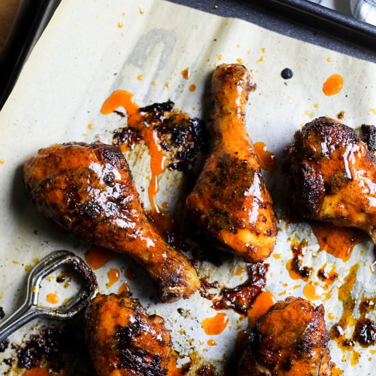 Paleo Buffalo Chicken Drumsticks - Recipe photo by WorthyPause