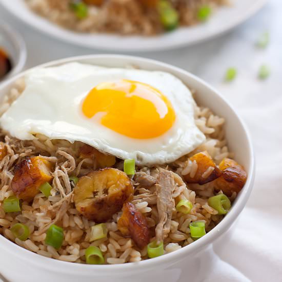 Cuban Pork Fried Brown Rice - Recipe photo by asassyspoon