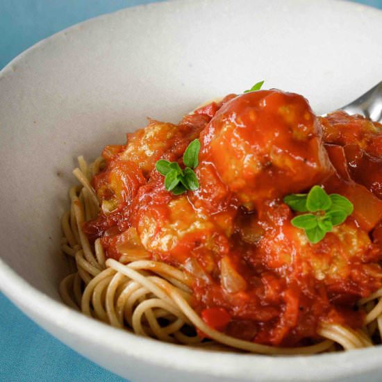 Easy Baked Chicken Meatballs - Recipe photo by shift nutrition