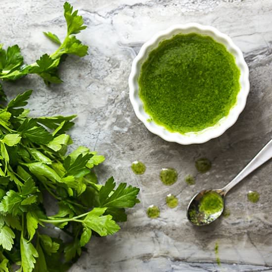 Parsley Infused Olive Oil - Recipe photo by justalittlebitofbacon