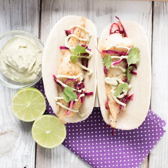 Cod Fish Tacos - Recipe photo by mywifecancook