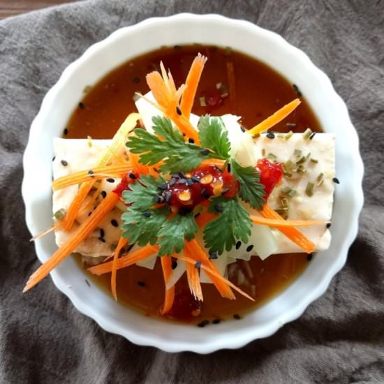 Hiyayakko (Japanese Cold Tofu) - Recipe photo by hagoesch