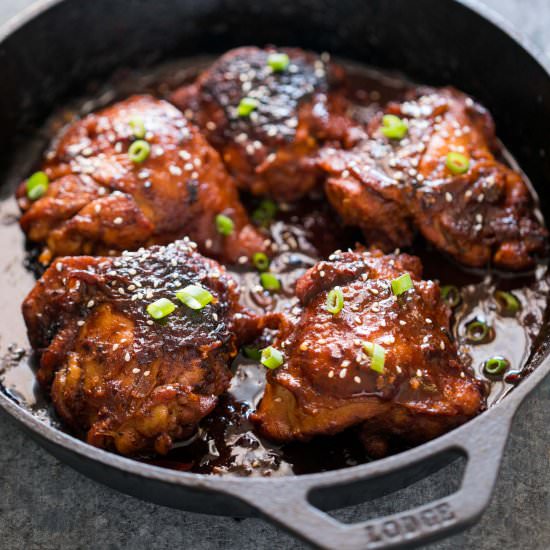 Spicy Korean Chicken Thighs - Recipe photo by myfoodstory