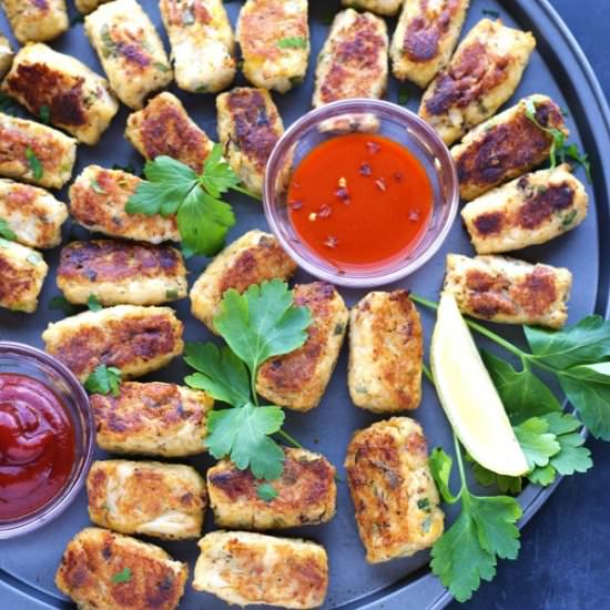 Bacon & Cheese Cauliflower Tots - Recipe photo by Garden in the kitchen